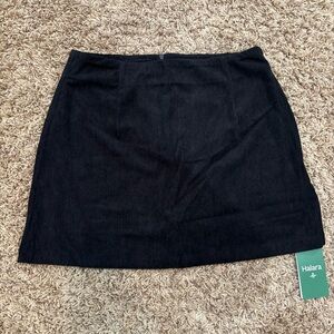 Halara Black Corduroy 2-in-1 Skirt Size M